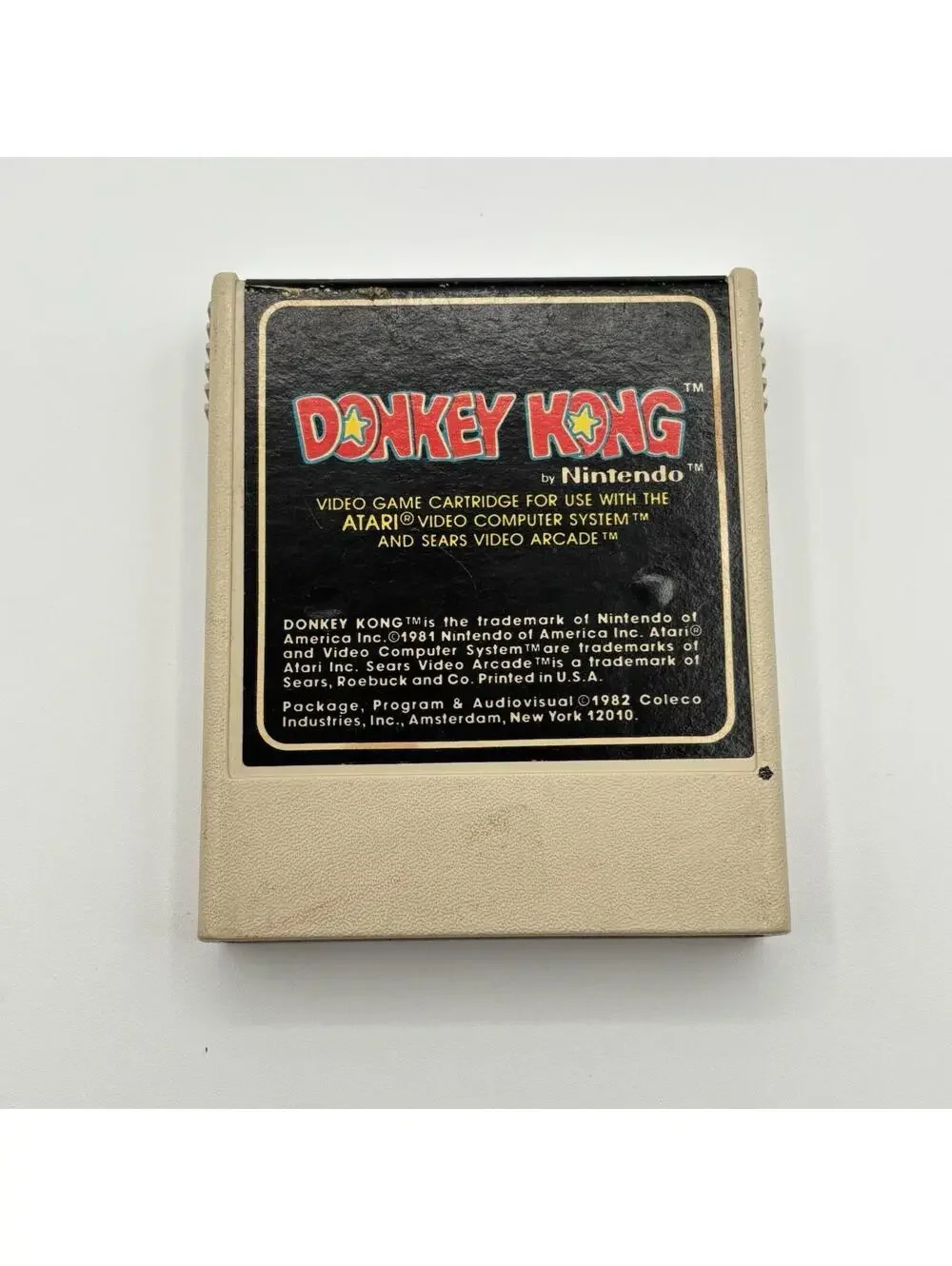Atari 2600 Donkey Kong Coleco Cartridge Tested Working 1982